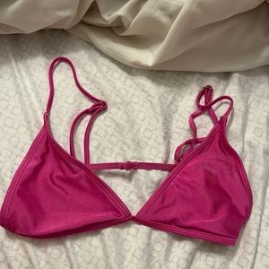 hot pink Shein Bikini top